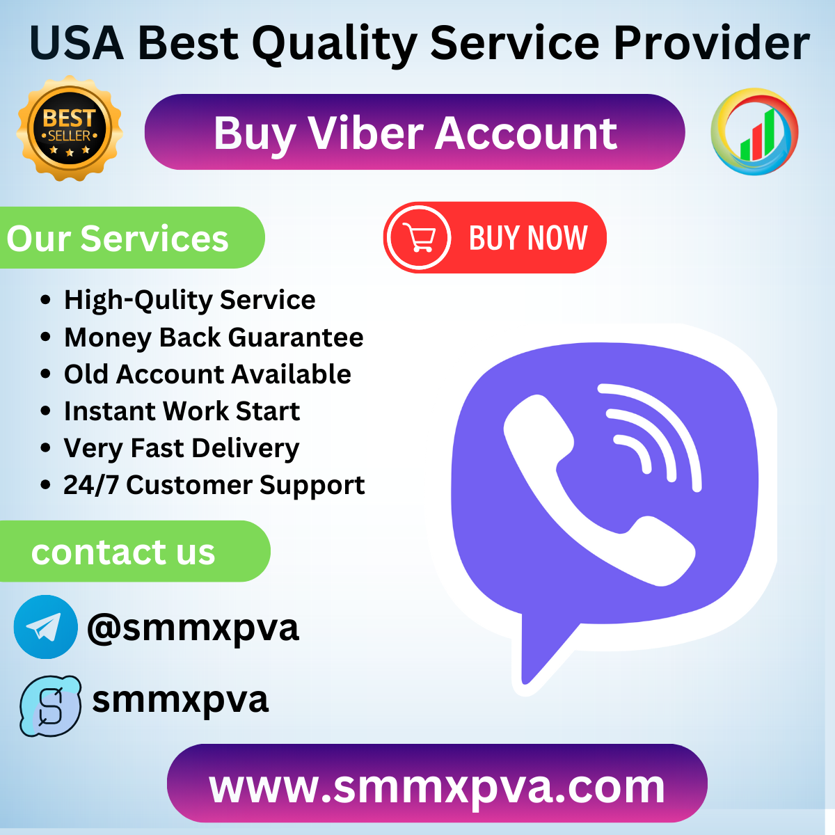 Buy Viber Account - Real Ip Created Accounts