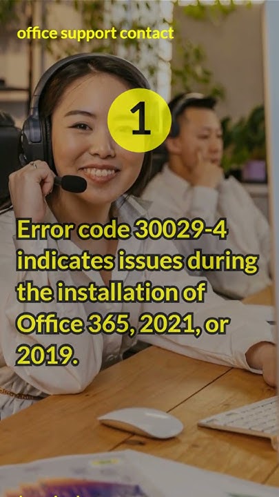 Microsoft Office Installation Error Code 30029-4 | Fix for Office 365/2021/2019 - YouTube