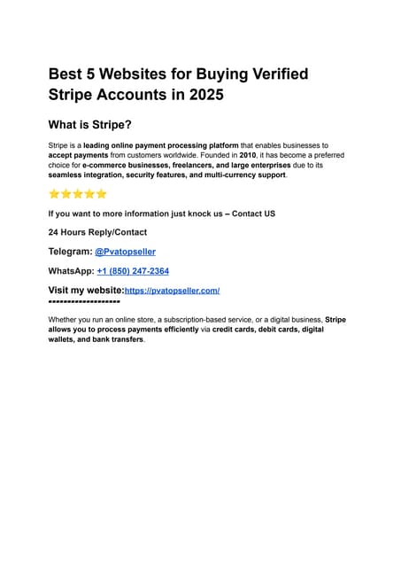 Best 5 Websites for Buying Verified Stripe Accounts in 2025.pdf