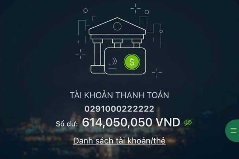 Cách Chế Ảnh Số Dư Tài Khoản Vietcombank Khủng Online