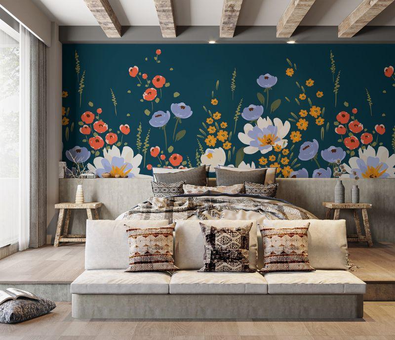 Bloom-Inspired Walls with Trending Flower Wallpaper | JoyRulez