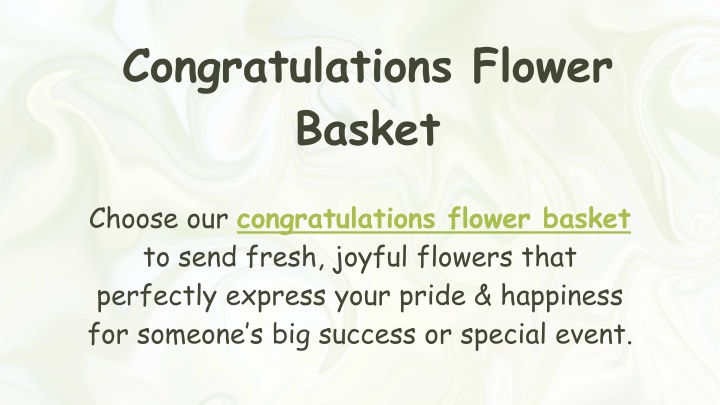PPT - Congratulations Flower Basket PowerPoint Presentation, free download - ID:14384241