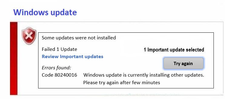 Error Code 80240016 Update in Windows 10/11