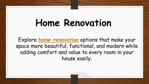 Home Renovation