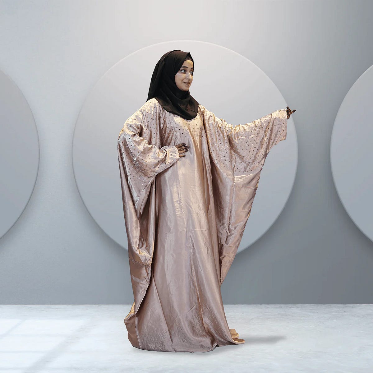 Rose Gold Abaya for Women – USA’s Modest Fashion Store