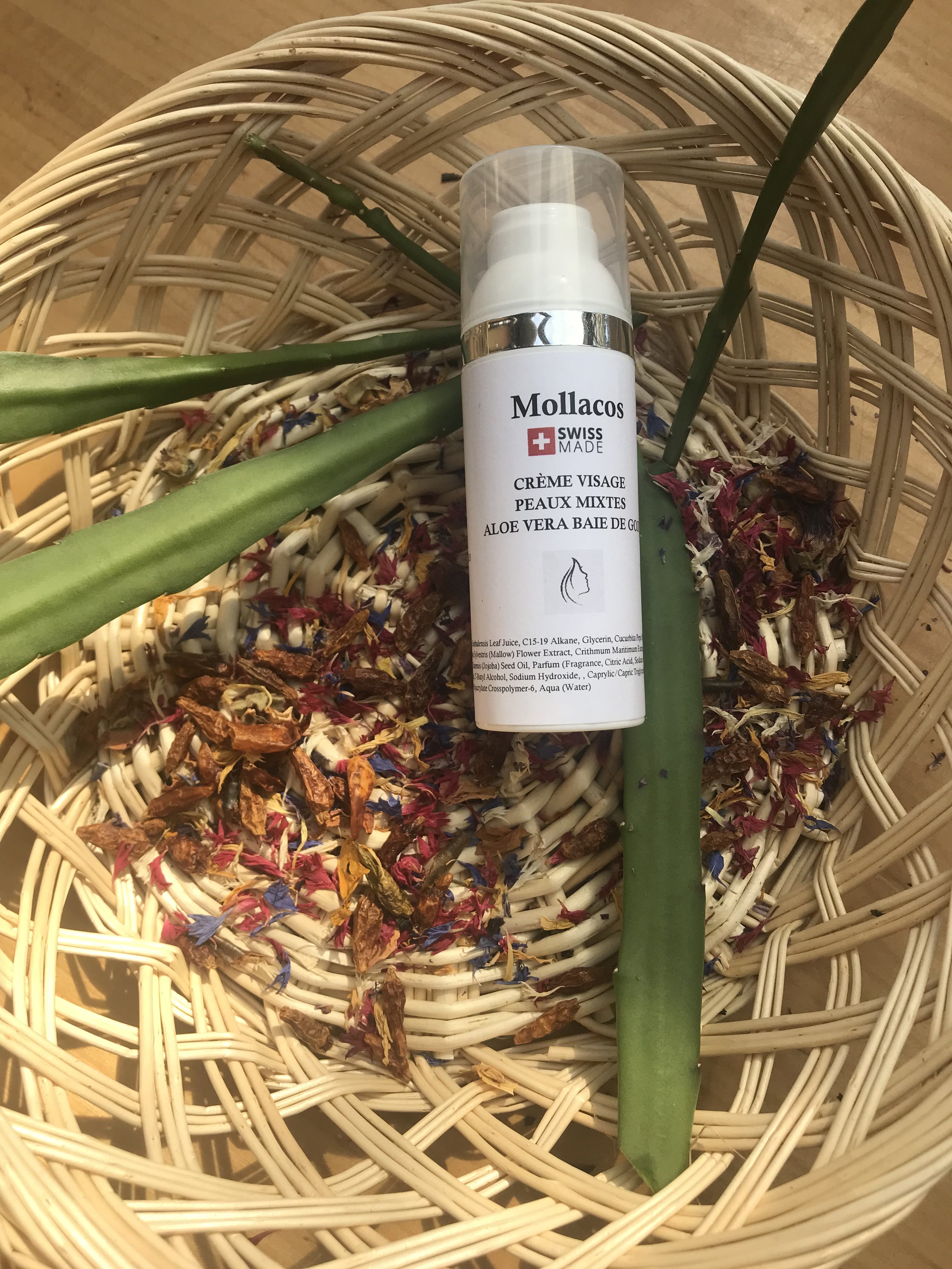 Crème visage pour peaux mixtes ou normales