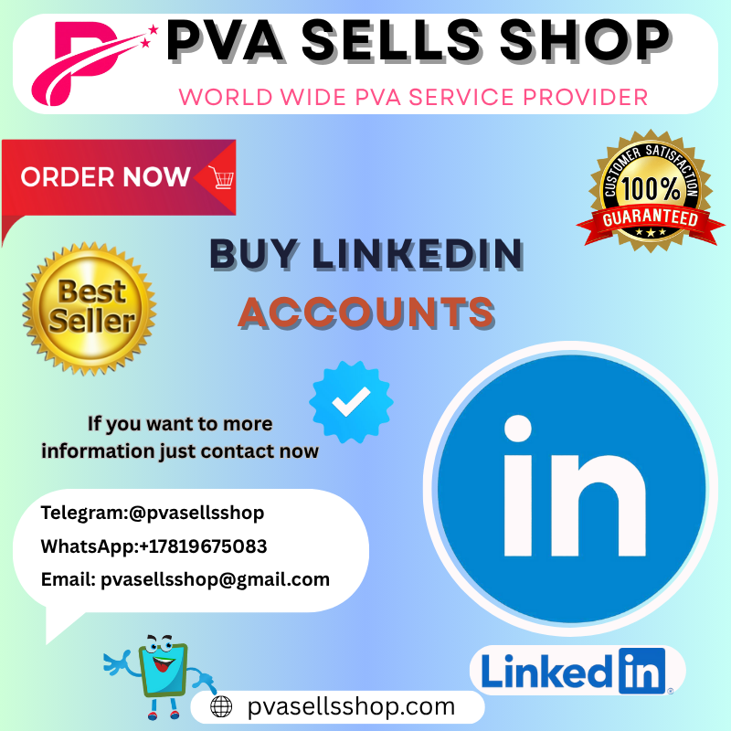 Buy Verified LinkedIn Account 100% verified .(PVA & Aged)