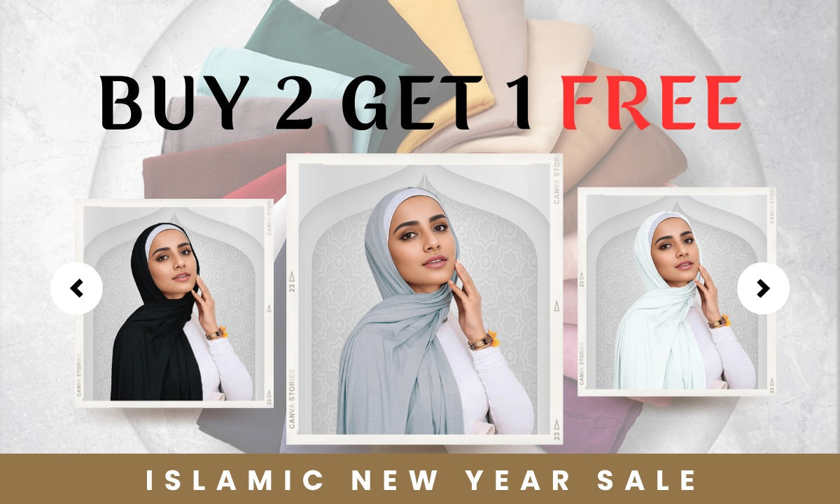 Buy 2 Hijabs, Get 1 Free – Islamic New Year 2025 Offer