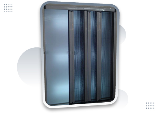 Pleated Mesh - Royal Mesh