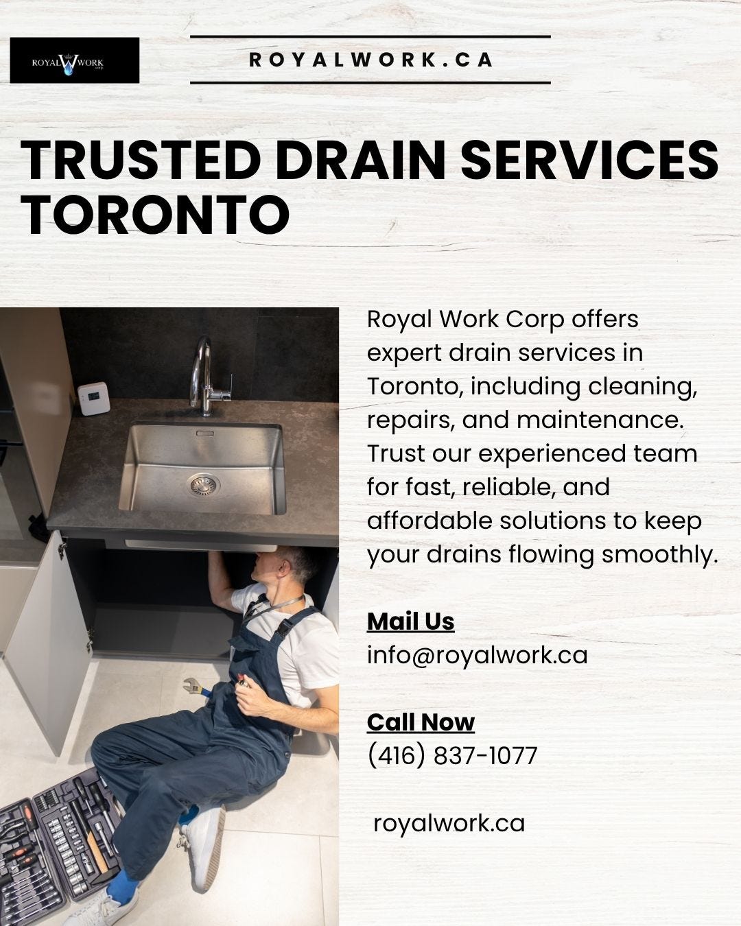 Trusted Drain Services Toronto — Royal Work Corp - Royal Work Corp - Medium