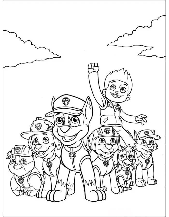 Paw Patrol Boyama Sayfaları – Renkli, Ücretsiz ve Yazdırılabilir