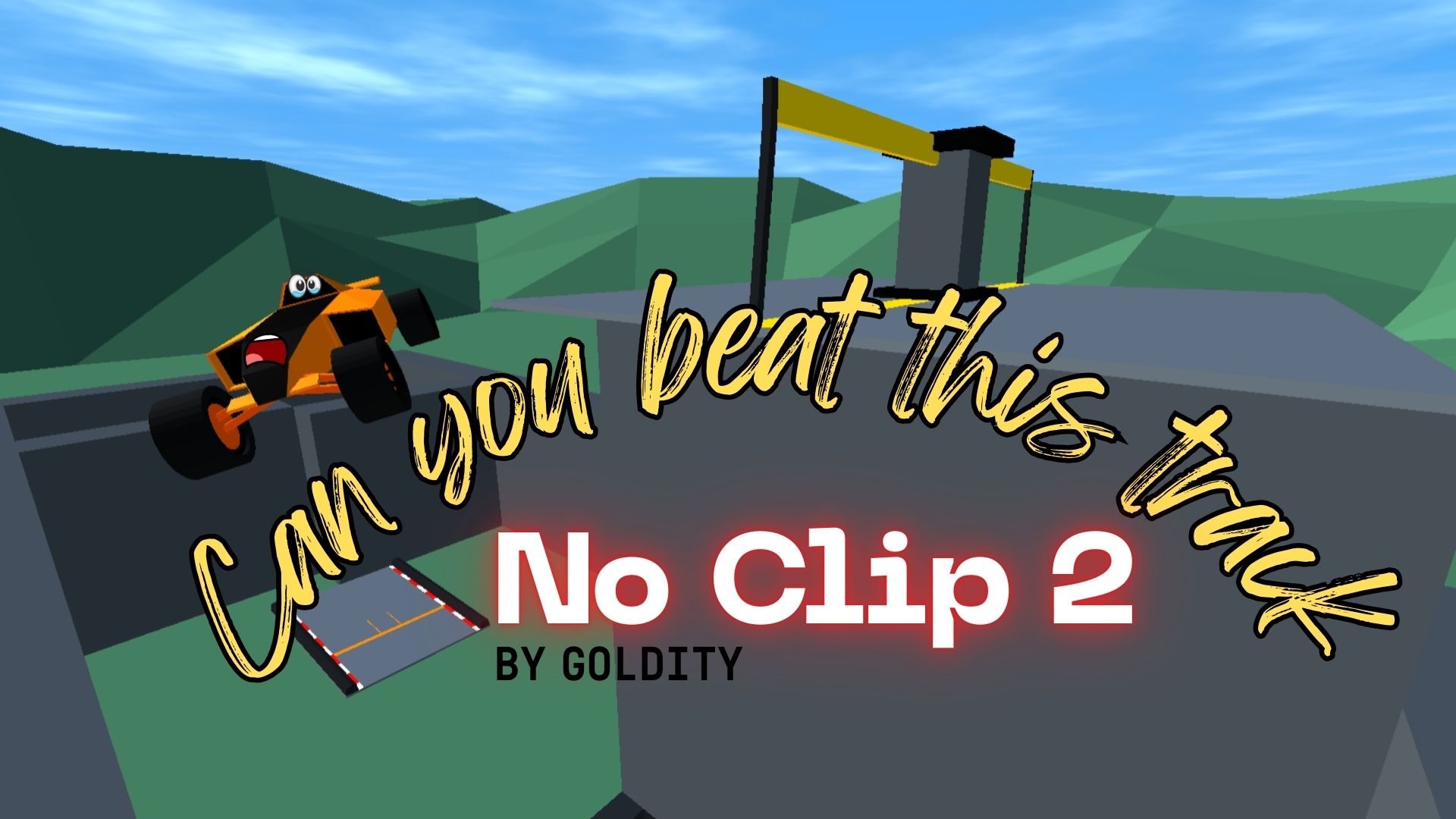 Polytrack kacky map - No Clip 2 by Goldity Can you beat