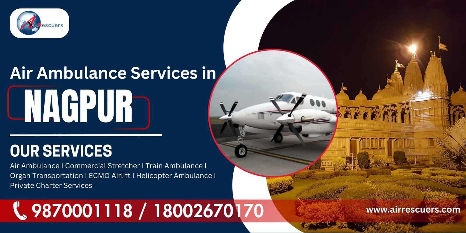 Air Ambulance Services in Nagpur - Air Rescuers