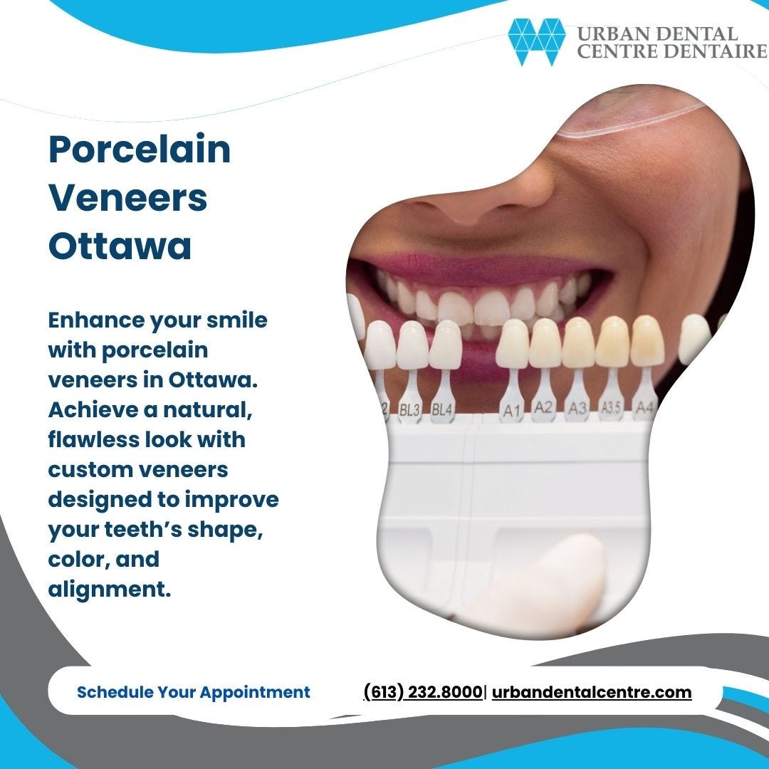 Transform Your Smile with Porcelain Veneers in Ottawa - Urban Dental Centre Dentaire - Medium