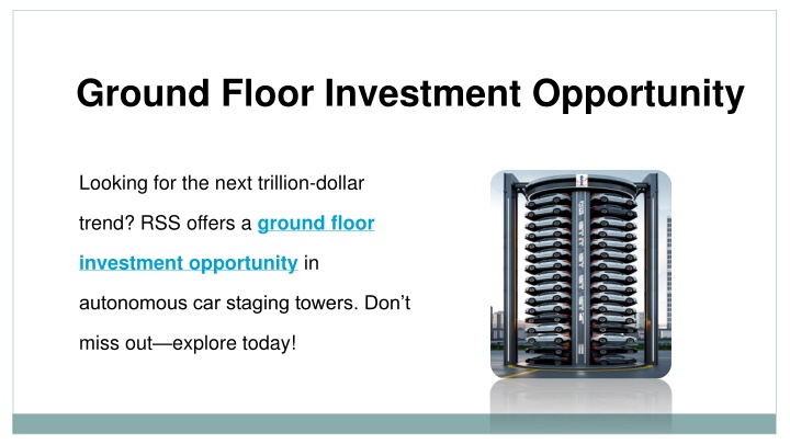 PPT - Ground Floor Investment Opportunity PowerPoint Presentation, free download - ID:14520871