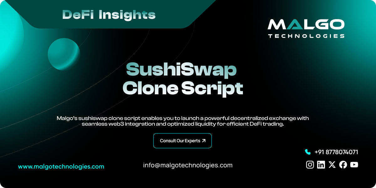 SushiSwap Clone Script | White Label SushiSwap Clone Software