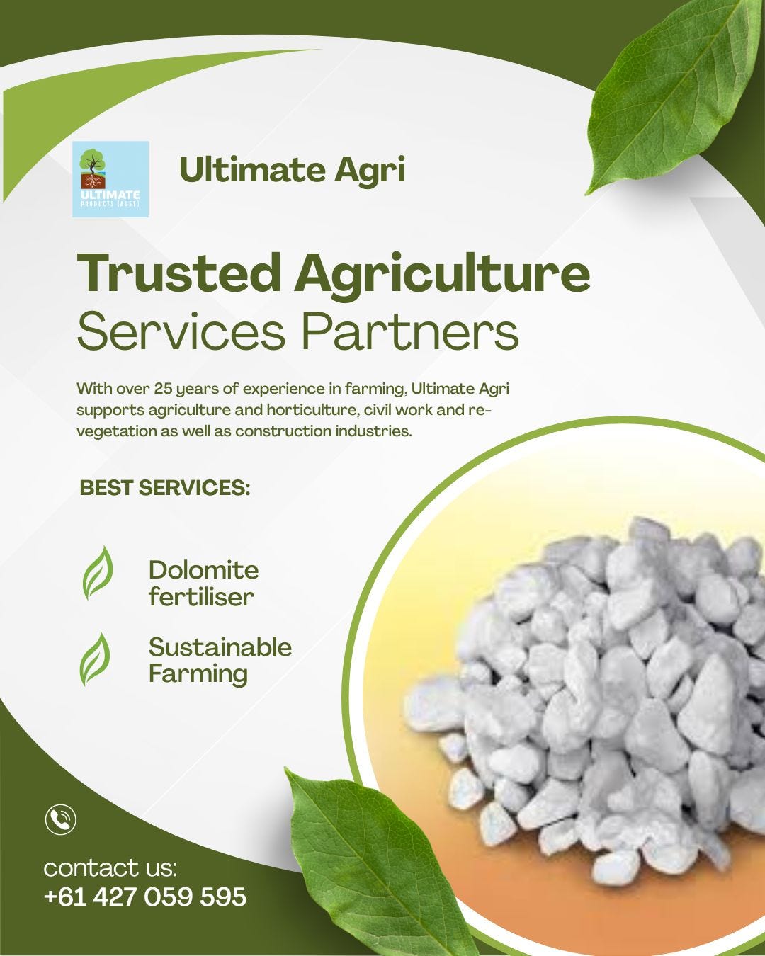 Dolomite Fertiliser Melbourne — Boosting Soil Health and Crop Productivity | by Ultimateagri | Sep, 2025 | Medium