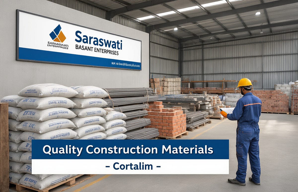 Premium Construction Material Supplier Cortalim by Saraswati Basant Enterprises | by Saraswati Basant Enterprises Cortalim | Oct, 2025 | Medium