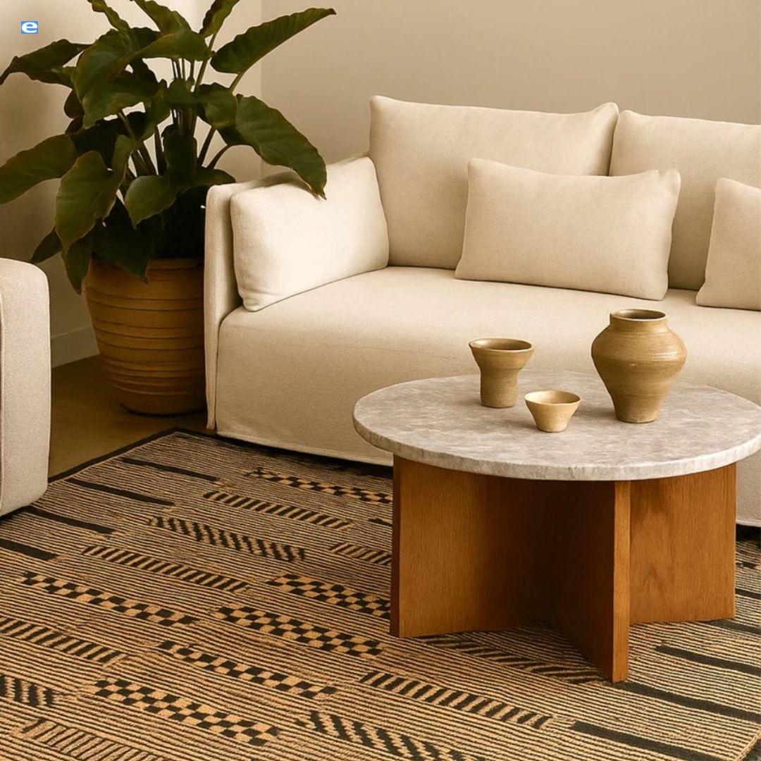 Pampas Jute Rug – Natural Elegance for Sustainable..