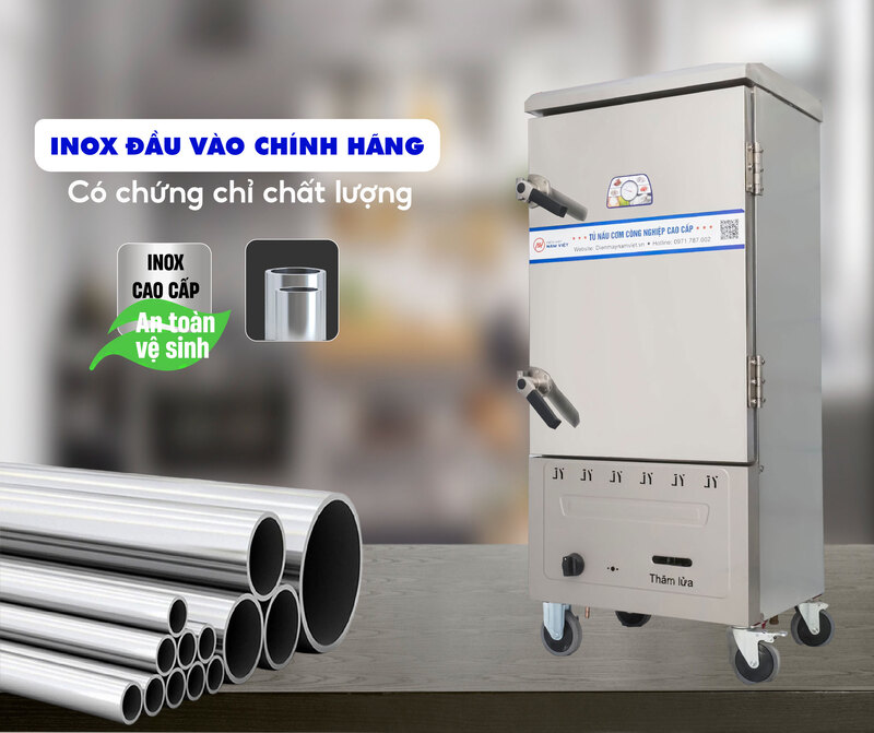 Tủ cơm công nghiệp giá tốt, nấu nhanh, tiết kiệm thời gian
