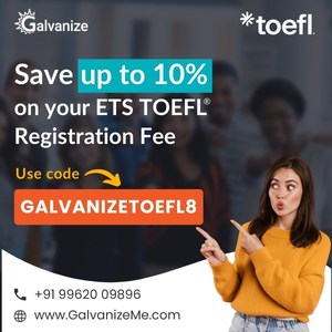 Save 10% with TOEFL Discount Code | GALVANIZETOEFL8