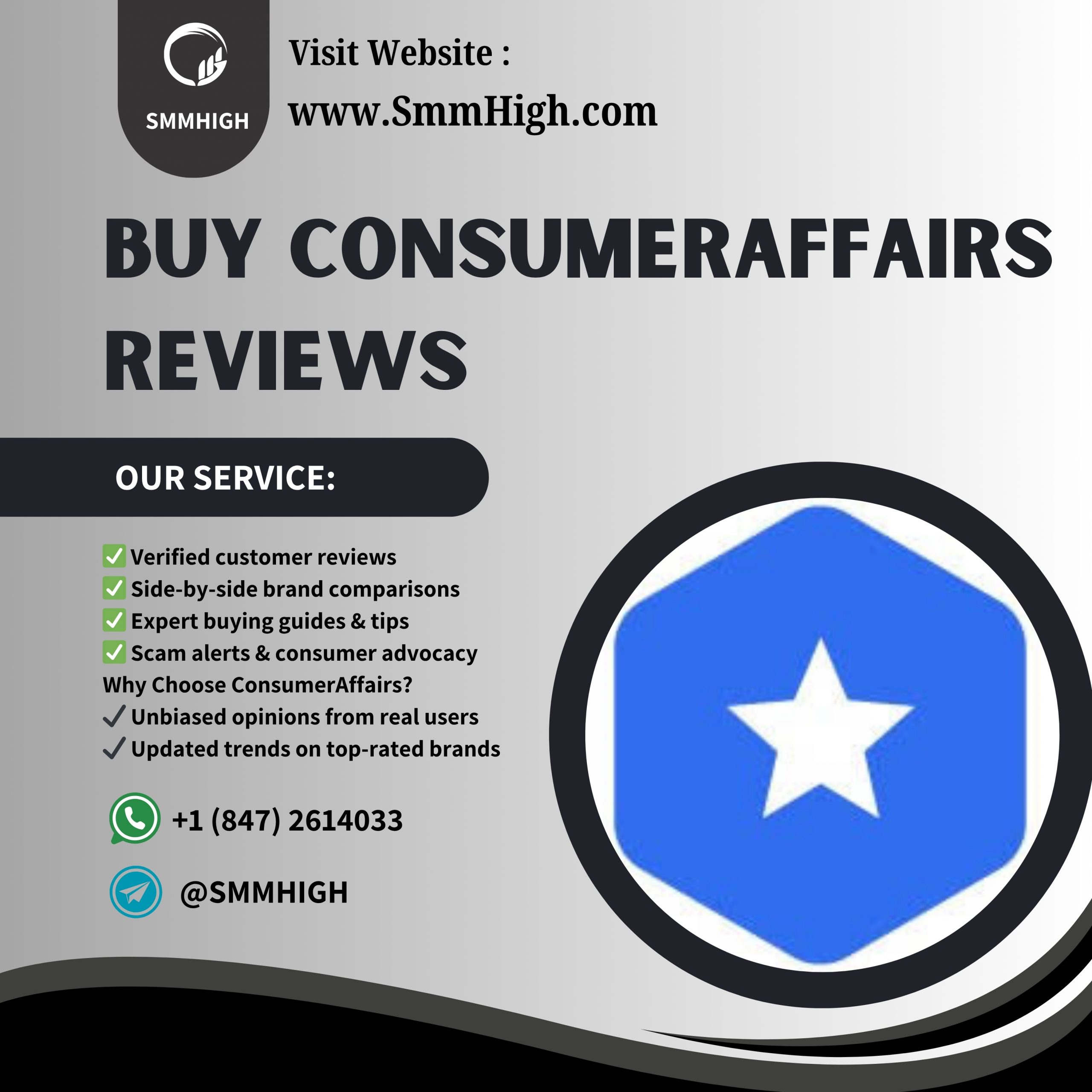 Buy ConsumerAffairs Reviews - SmmHigh