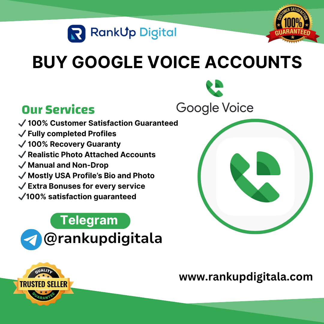 Buy Google Voice Accounts | 100% USA Profile’s Bio and Photo