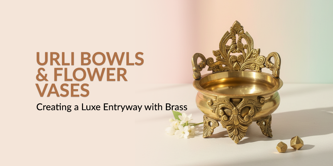 Urli Bowls & Flower Vases: Creating a Luxe Entryway with Brass  – ADAAK