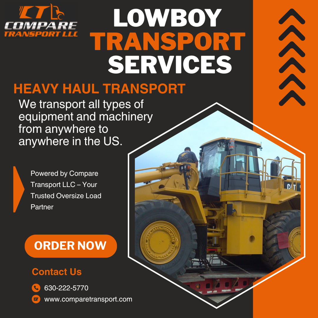 Lowboy Trucking Services with Hauling Company | 630-222-5770