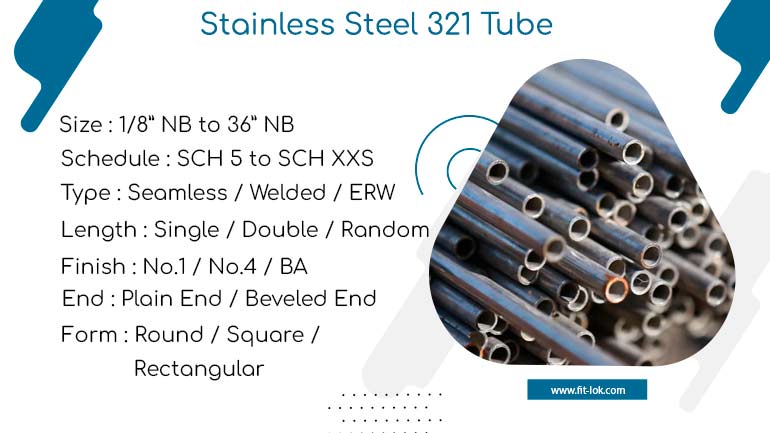Stainless Steel 321 Tube | ASTM A213 TP321 Tube supplier in India