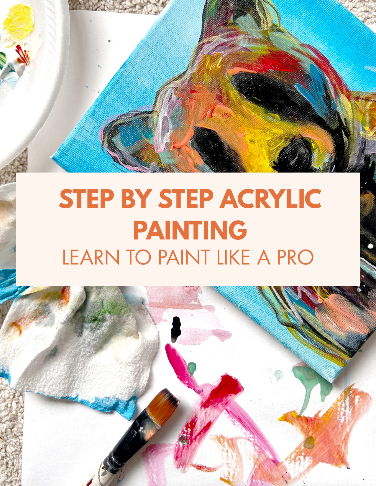 Learn Step-by-Step Acrylic Painting As Beginners