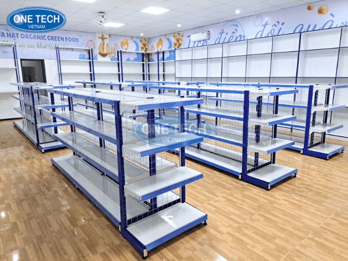 Giá Kệ Siêu Thị Lưng Lưới Độ Bền Cao, Giá Tốt Tại Nhà Máy