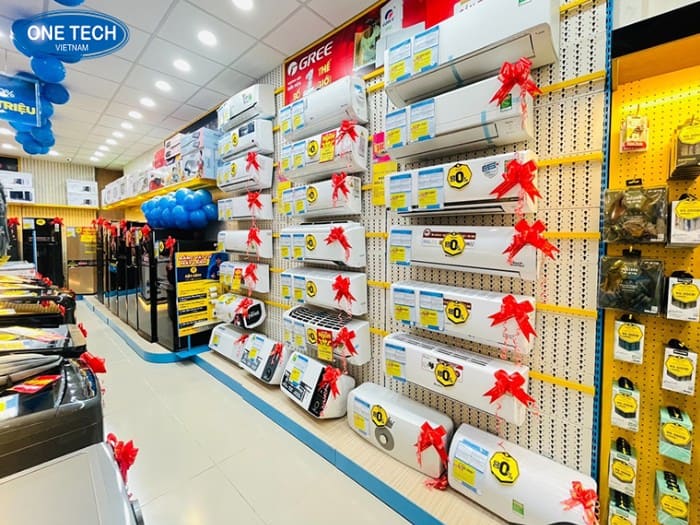 Kệ trưng bày điều hòa, máy lạnh chắc chắn, độ bền tới 10 năm