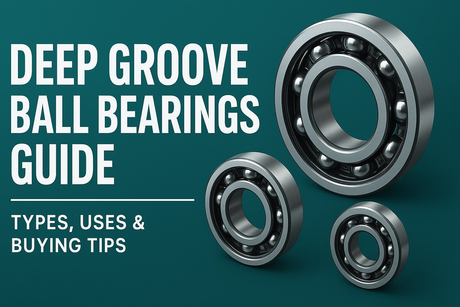 Deep Groove Ball Bearings Guide – Types, Uses & Tips