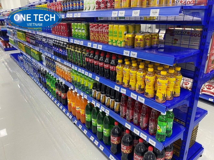 Kệ trưng bày nước ngọt, nước giải khát giá rẻ, tải trọng cao