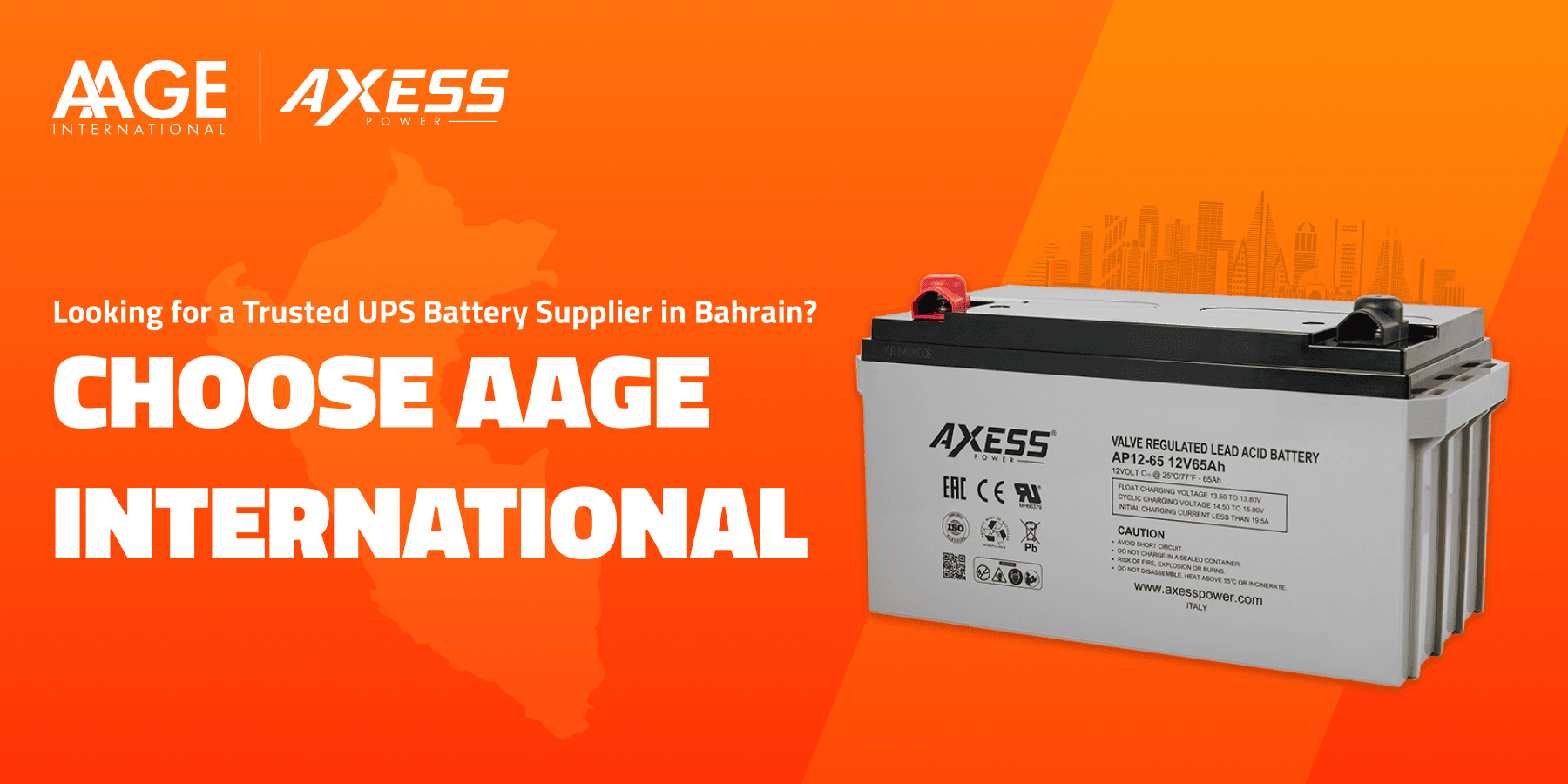 Trusted UPS Battery Supplier in Bahrain | AAGE International