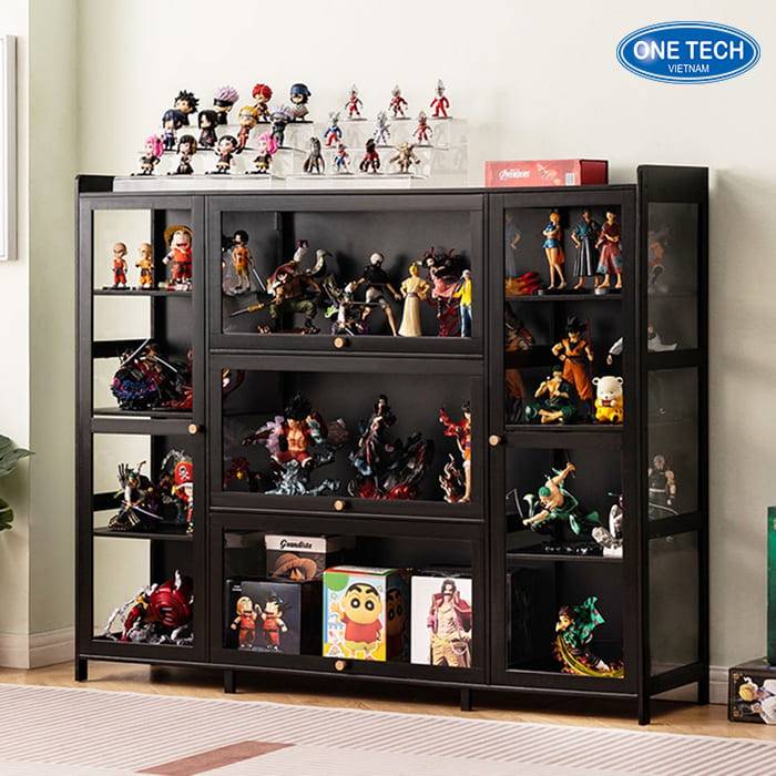 Kệ trưng bày lego hiện đại, sắp xếp gọn gàng, bảo vệ tối ưu