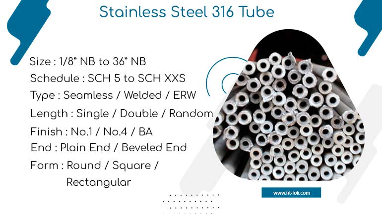 Stainless Steel 316 Tube | ASTM A213 TP316 Tube supplier in India