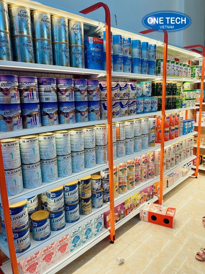 Kệ trưng bày sữa bột bền đẹp, giá rẻ và ưa chuộng nhất 2025