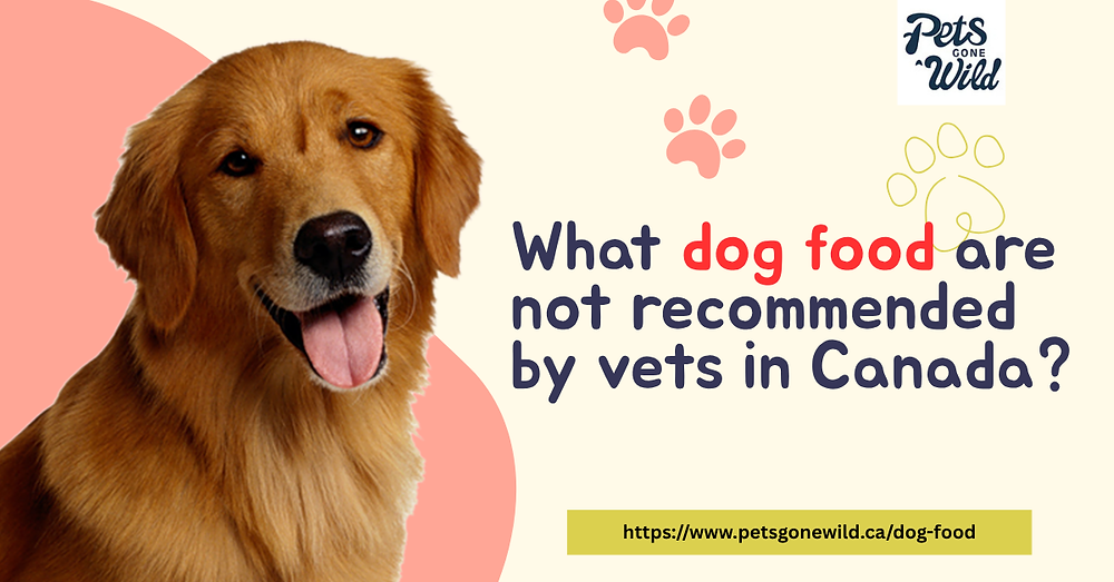What dog food are not recommended by vets in Canada | Pets Gone Wild