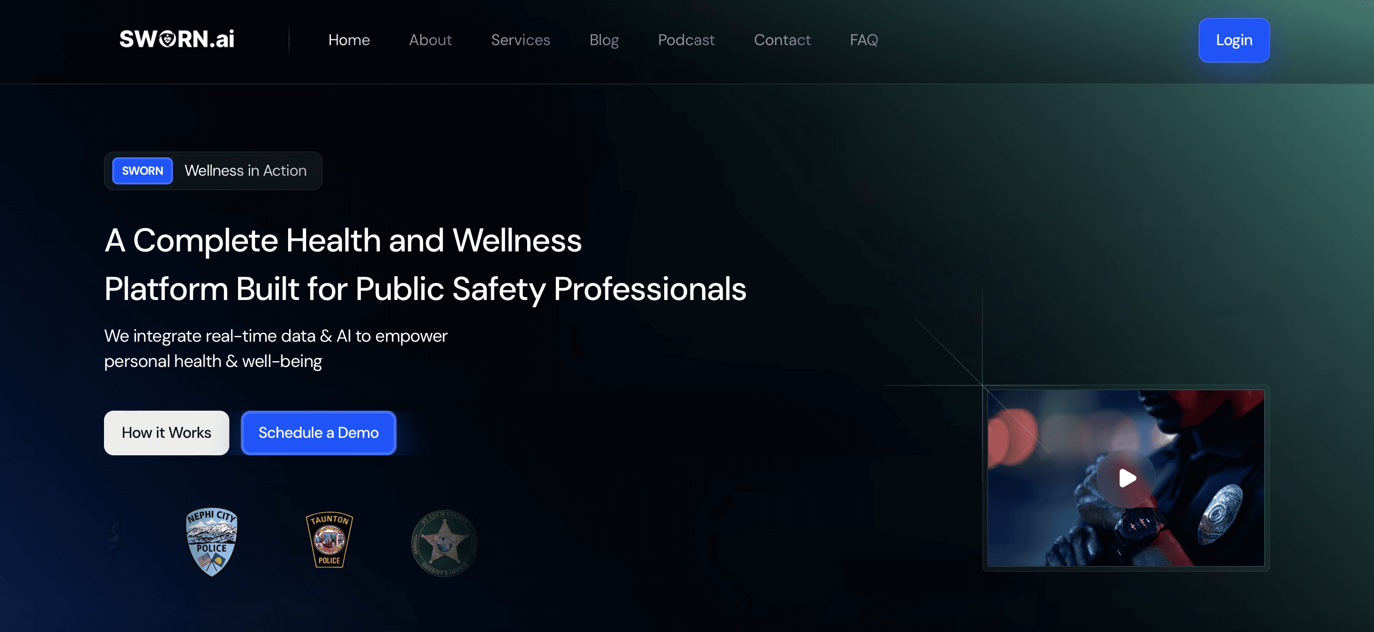SWORN.ai Services – Personalized AI Health and Wellness Tools