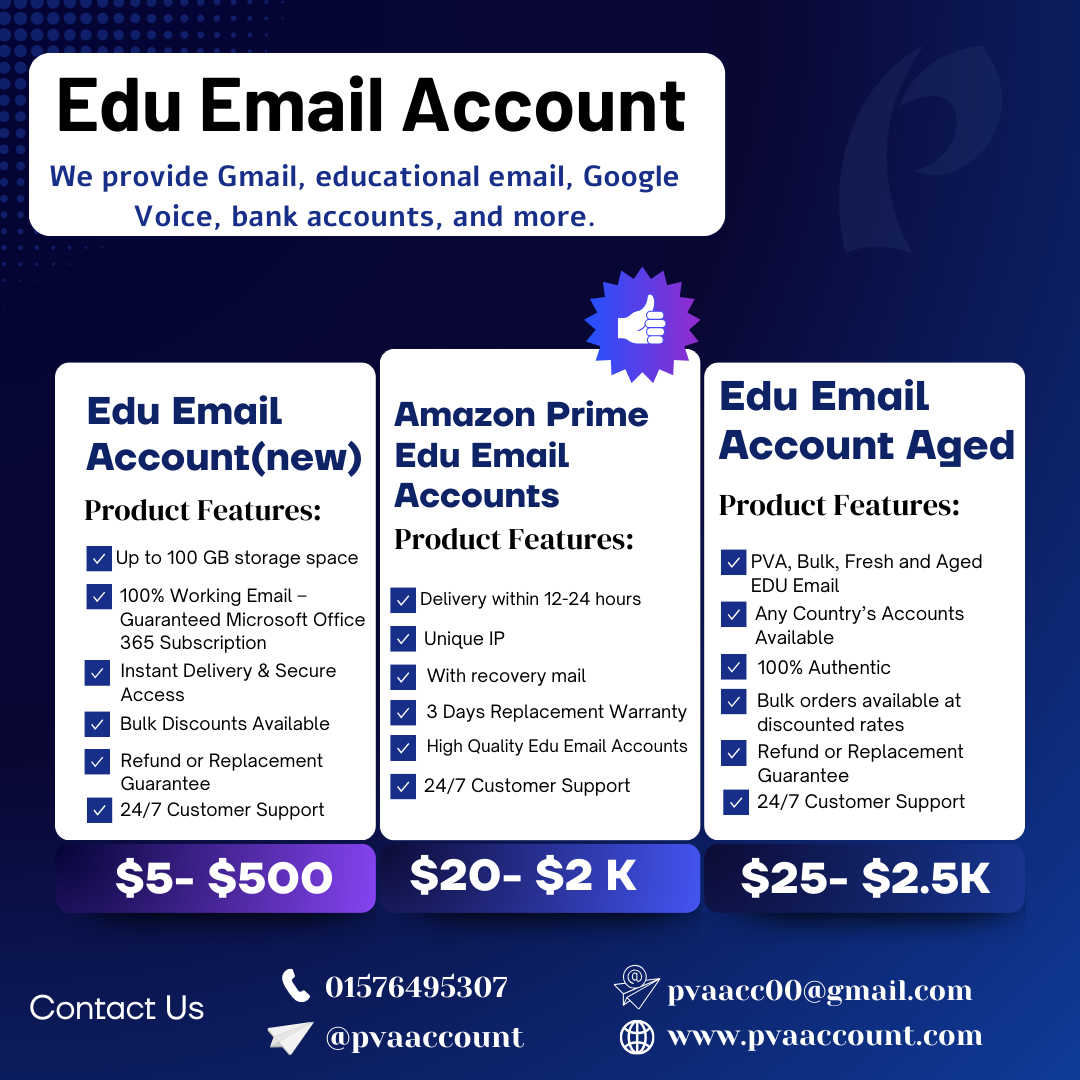 Buy Edu Email Account – Verified &amp; 100% Safe | PVAAccount