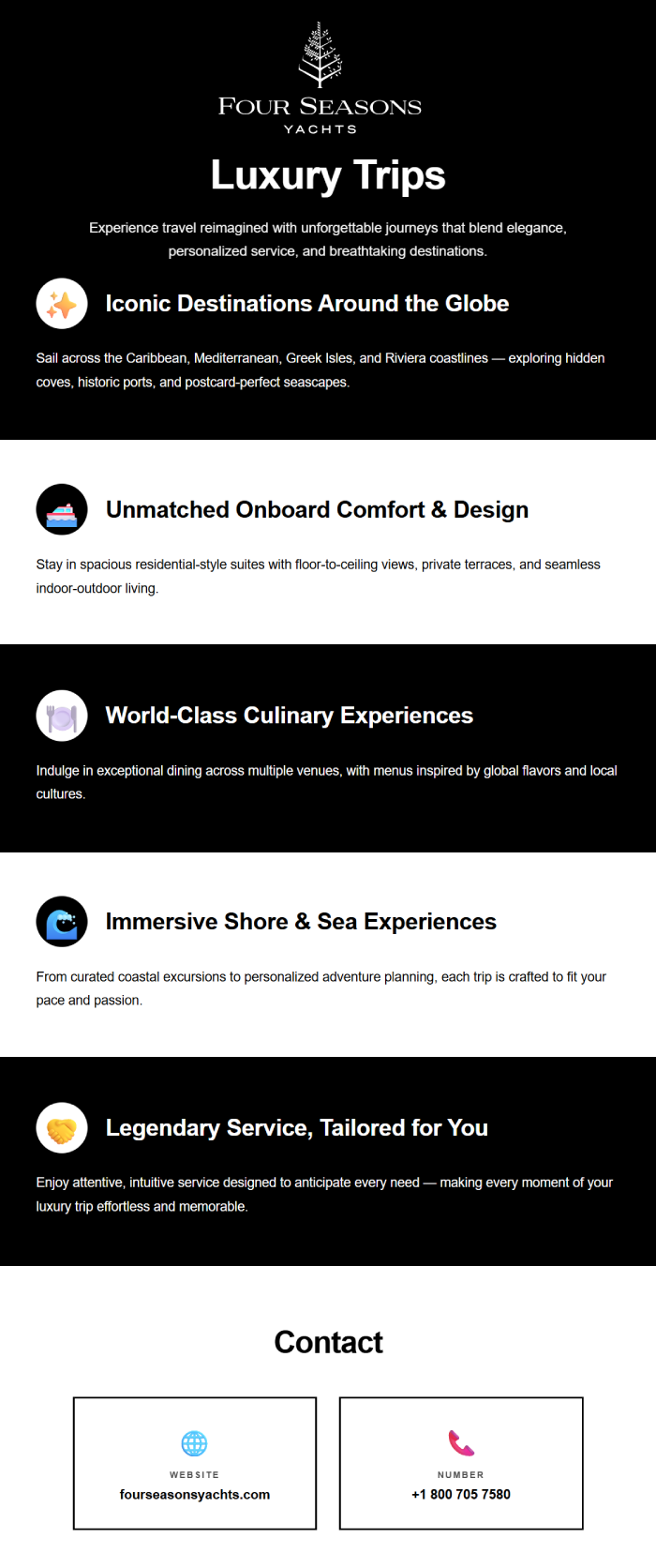 Four Seasons Yachts — Elevated Ocean Escapes Crafted for Truly Luxury...