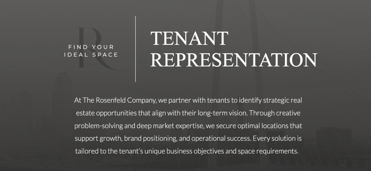 Tenant Representation | Rosenfeld Co.