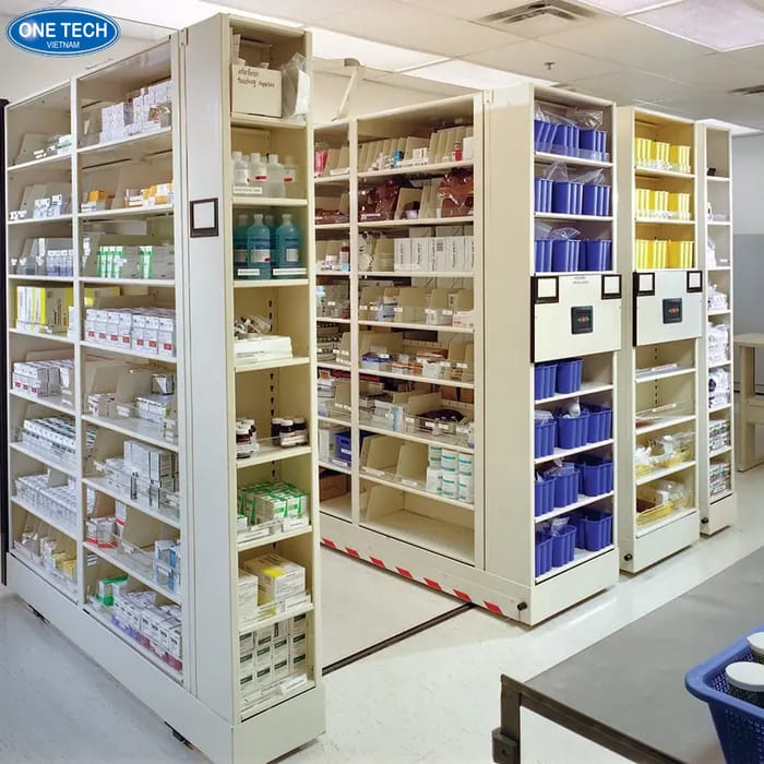 Kệ kho dược phẩm đạt chuẩn GSP, bảo quản an toàn, giá rẻ