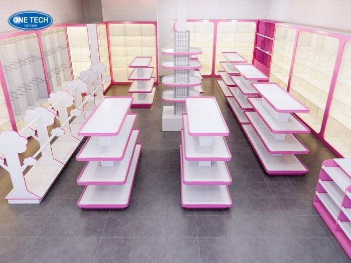 Kệ siêu thị tại Thái Nguyên đẹp, tải trọng cao, giá ưu đãi