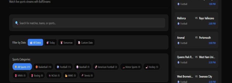 Buffstreams live Cover Image