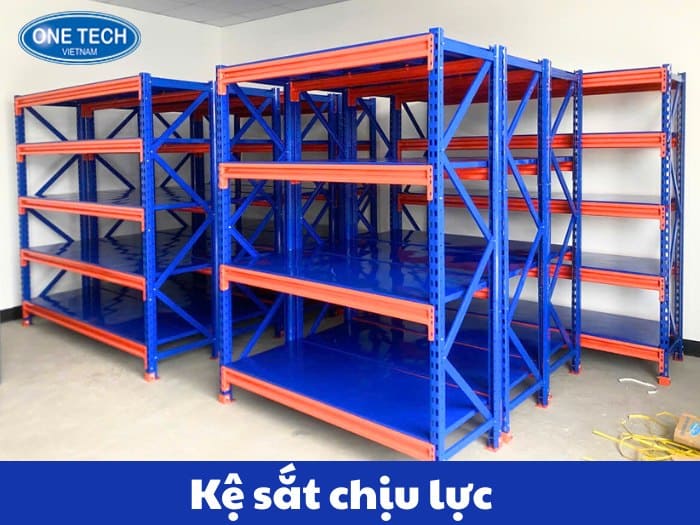 Kệ sắt chịu lực tải trọng đến 4000kg/ tầng, độ bền 20 năm