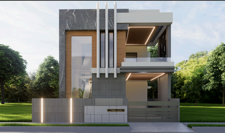 25x50 House Plan 3D Elevation Designs - Smartscale House Design