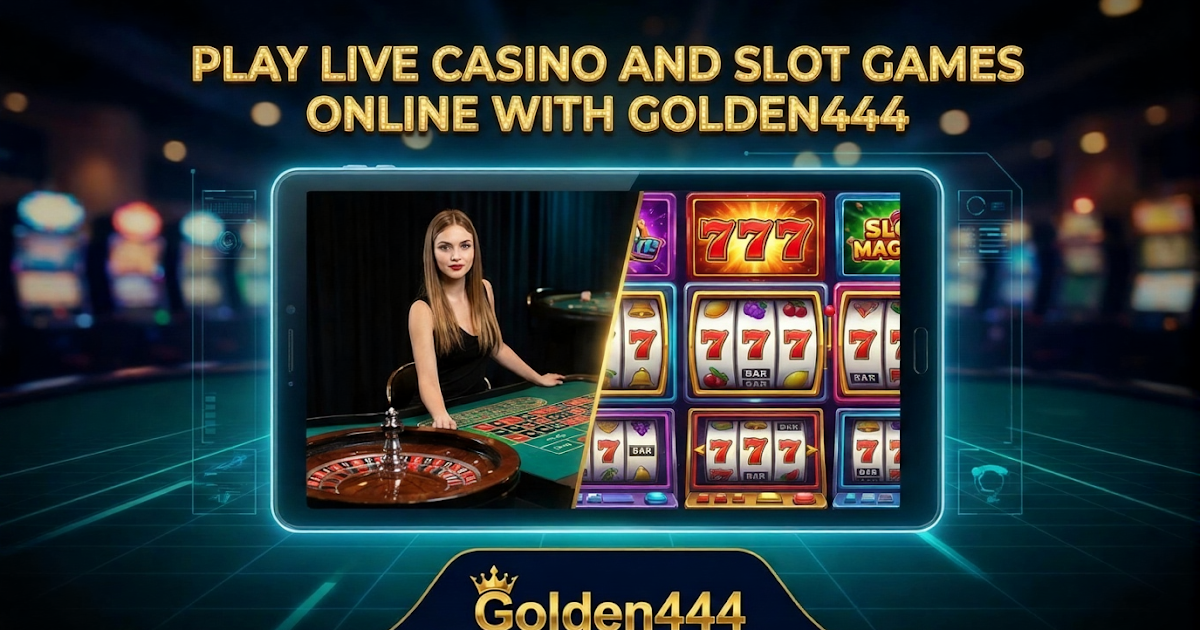 Play Live Casino and Slot Games Online With Golden444